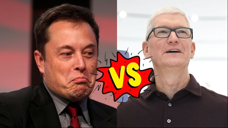 Musk criticó la comisión del 30% que Apple exige a las grandes aplicaciones. ¿Hay más focos en este conflicto? (Fotos: Reuters/AFP/TN Tecno)