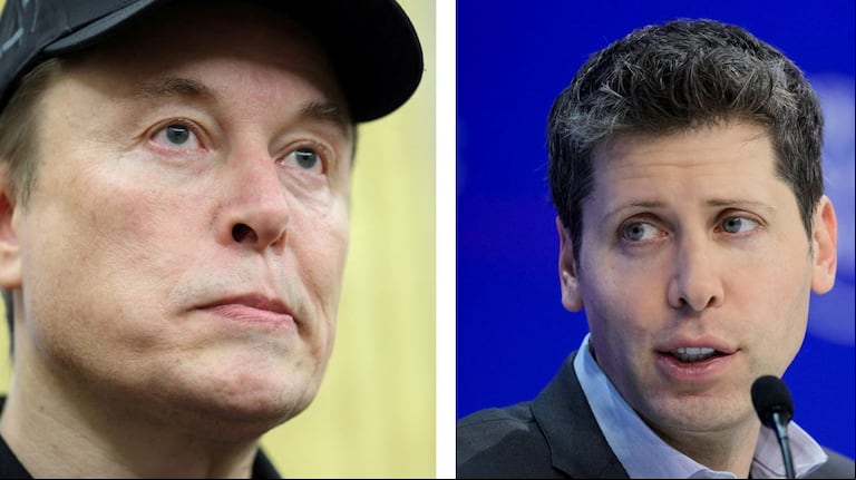 Musk, que fue parte del grupo que fundó OpenAI, demandó a esa organización el año pasado acusándola de obstaculizar la competencia. (Fotos: AP – Reuters – TN Tecno)