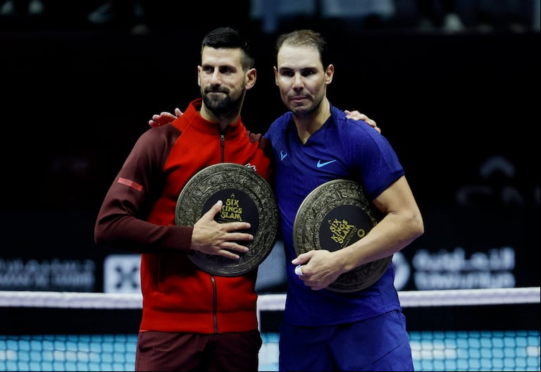 Nadal eligió a Djokovic como el mejor tenista de la historia. REUTERS/Hamad I Mohammed