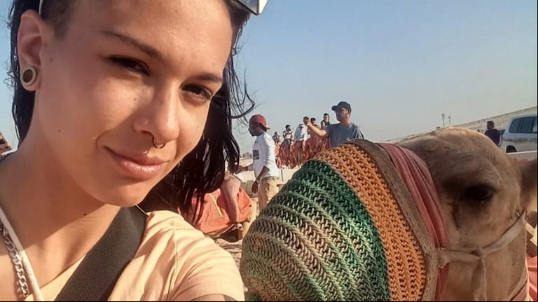 Nahir Tayura nació en Mendoza y vive en Qatar desde hace un mes (Foto: Instagram @negritt4).