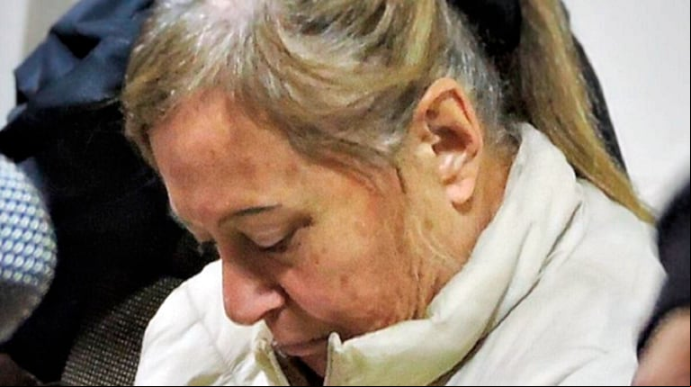 Nora Marta Lozano, momentos antes de escuchar la sentencia. (Foto: gentileza La Brújula 24).