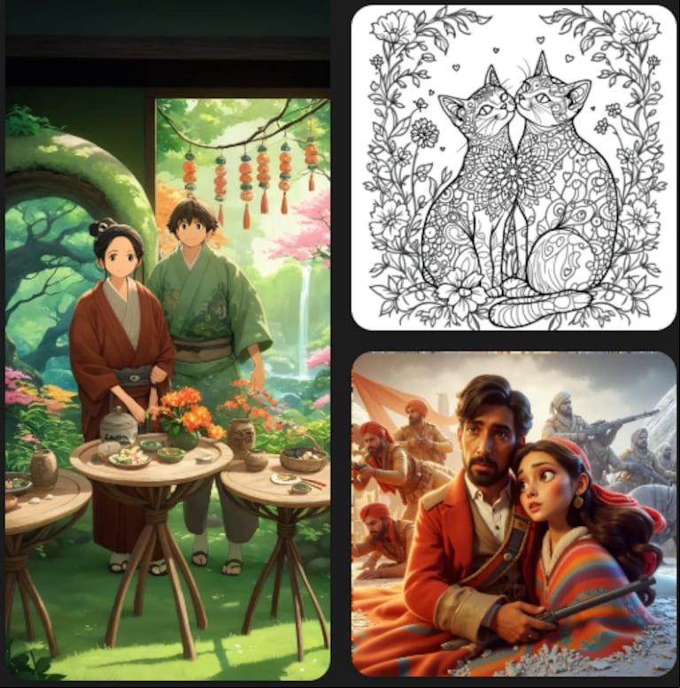 OpenArt sirve para crear imágenes al estilo Ghibli. (Captura: OpenArt)