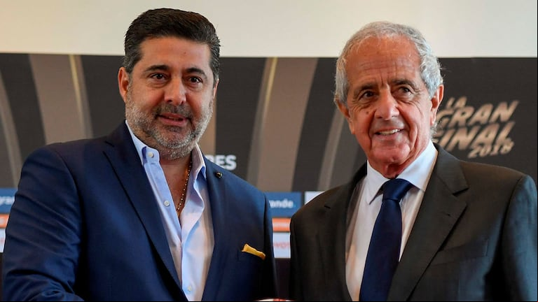 OTRO RIVER - BOCA EN MADRID. Esta vez es sin futbolistas y con abogados. (AFP)
