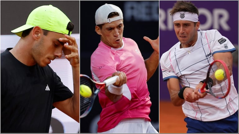 Para el olvido: Cerúndolo, Báez y Tomás Etcheverry fueron eliminados de Roland Garros en primera ronda.