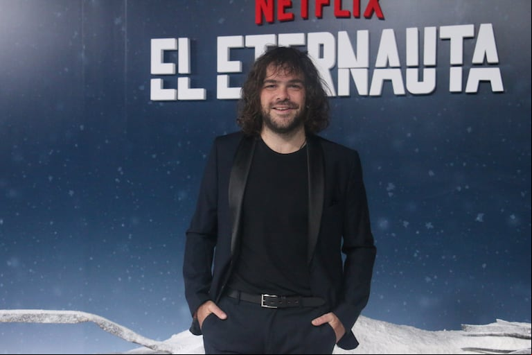 Peter Lanzani en la alfombra blanca de El Eternauta (Foto: Movilpress)