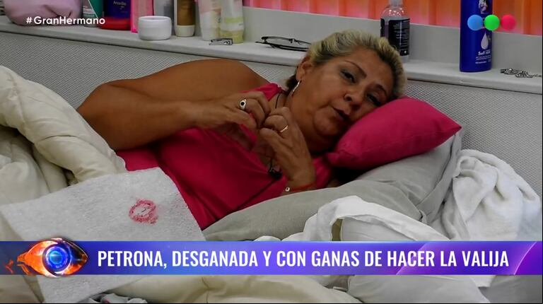 Petrona había pedido que no la votaran en la placa positiva así podía irse de la casa. (Captura: Telefe)