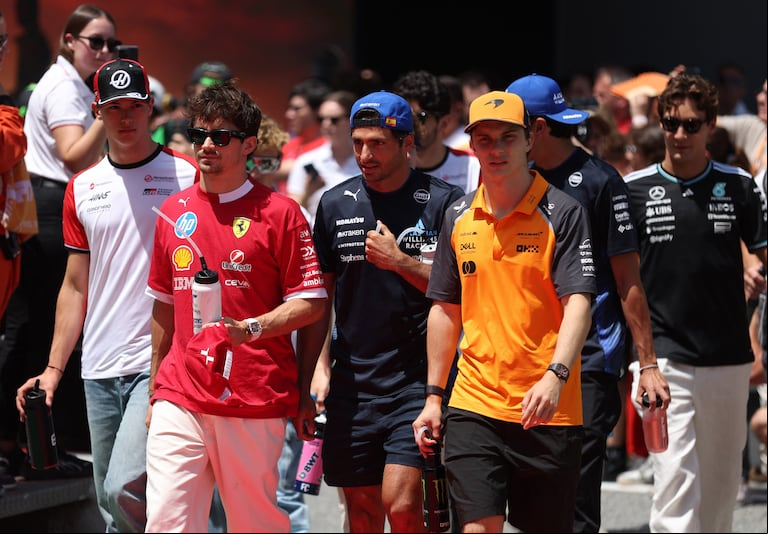 Pilotos de Fórmula 1 en el Gran Premio de España 2025. Foto: REUTERS/Bruna Casas
