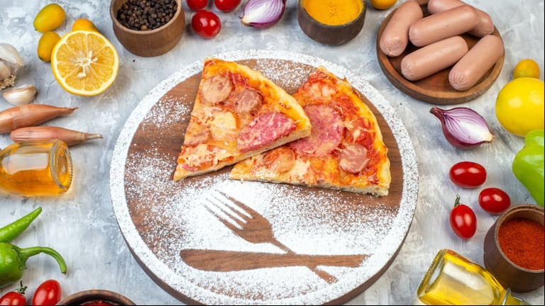Pizza, desayuno