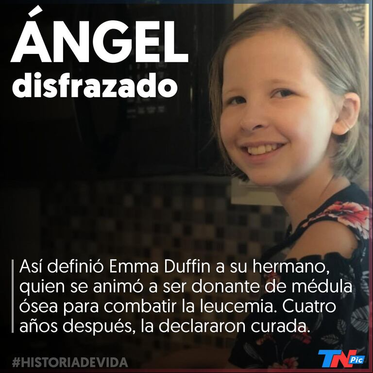 Pudo curarse de leucemia gracias a una donación de médula de su "ángel disfrazado"