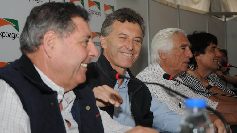 RECLAMO. Macri pidió que se eliminen las retenciones al campo.
