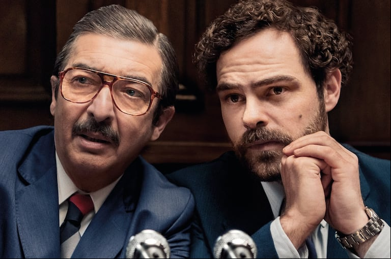 Ricardo Darín y Peter Lanzani, en la película "Argentina, 1985". (Foto: Amazon)