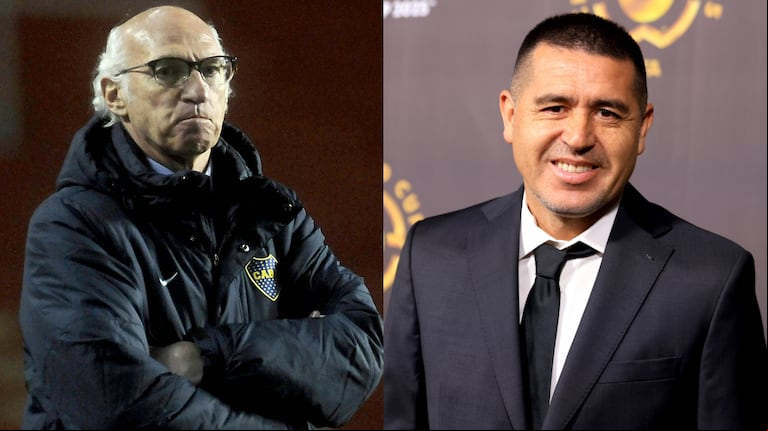 Riquelme analiza la posible vuelta de Carlos Bianchi a Boca (Fotos: EFE y DYN)