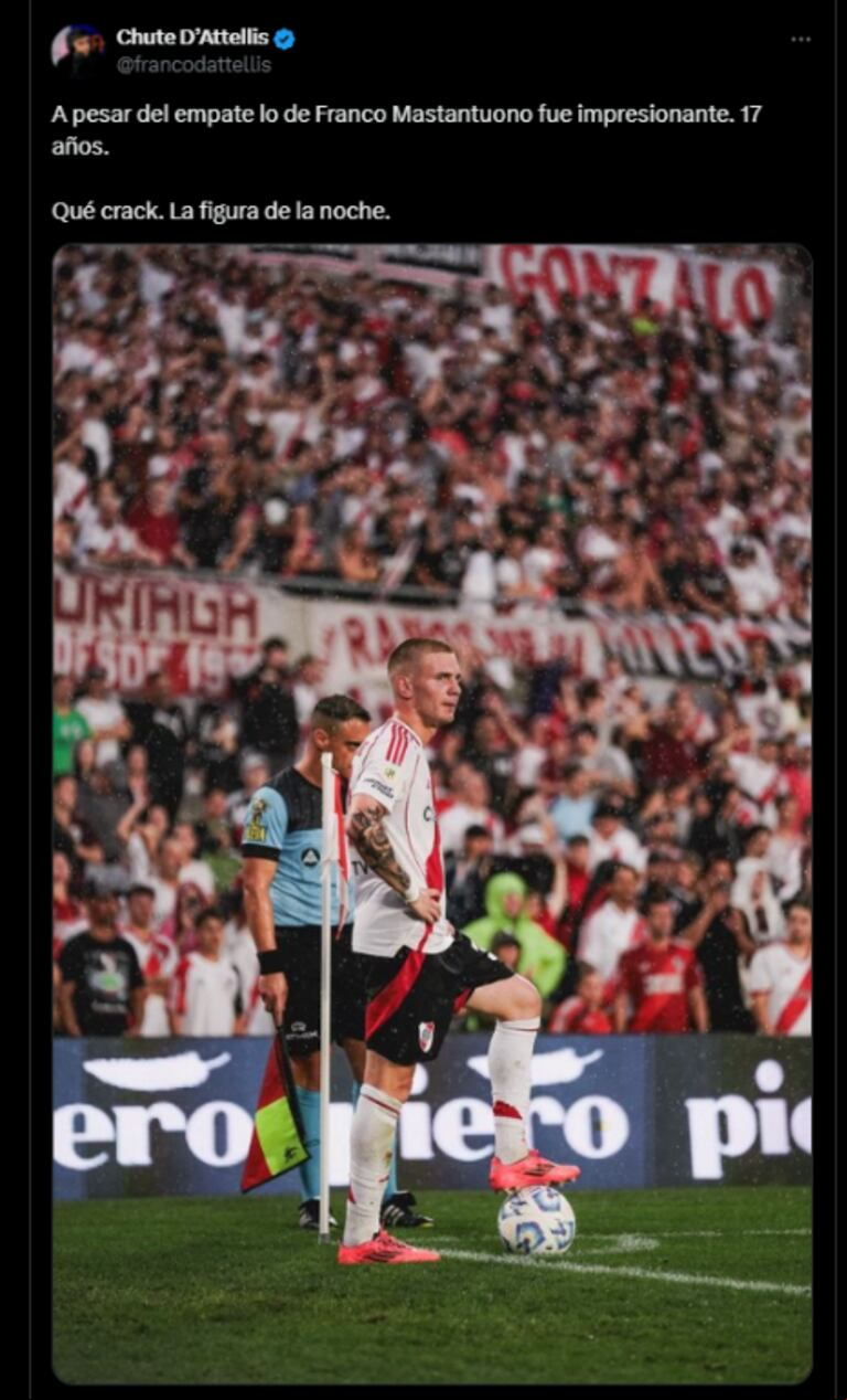 River apenas empató con Rosario Central y en las redes estallaron los memes. (Foto: X)