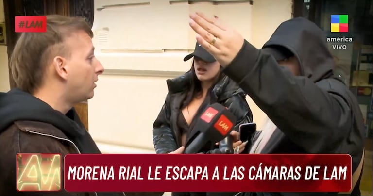 Rodrigo Bar y Morena Rial vivieron un tenso momento (Foto: captura América)