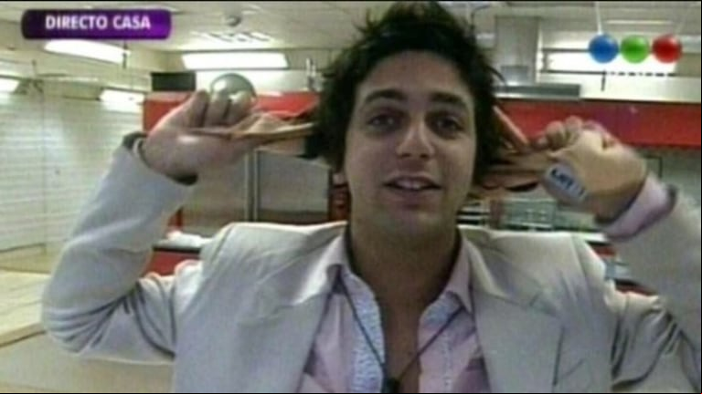 Rodrigo Fernández Rumi, dentro de la casa de Gran Hermano, en 2012.