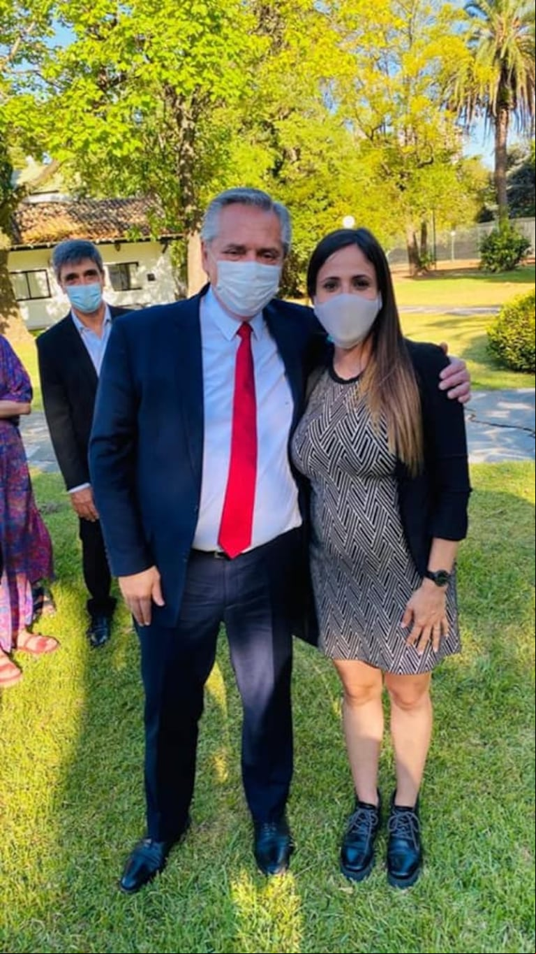 Romina Uhrig visitó la Quinta de Olivos en 2020. (Foto: Facebook Romina Uhrig).
