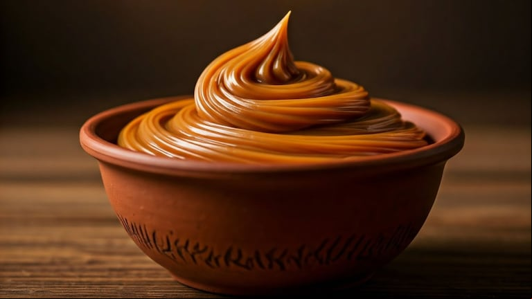 Secretos y receta muy fácil para hacer el mejor dulce de leche casero (Foto: Gemini IA)