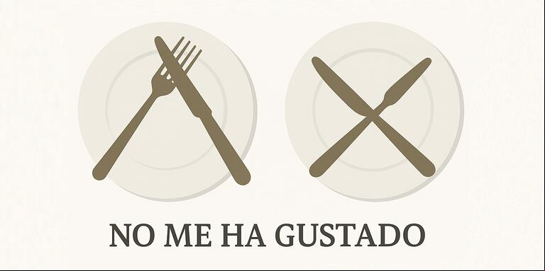 Según algunos autores, existen dos formas de expresar que el plato no te gustó (Imagen generada con IA - GPT).
