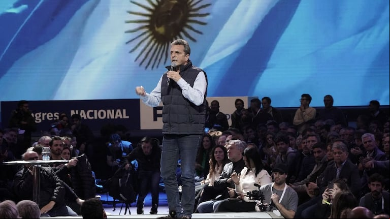 Sergio Massa encabezó el congreso del Frente Renovador. (Foto: Frente Renovador)