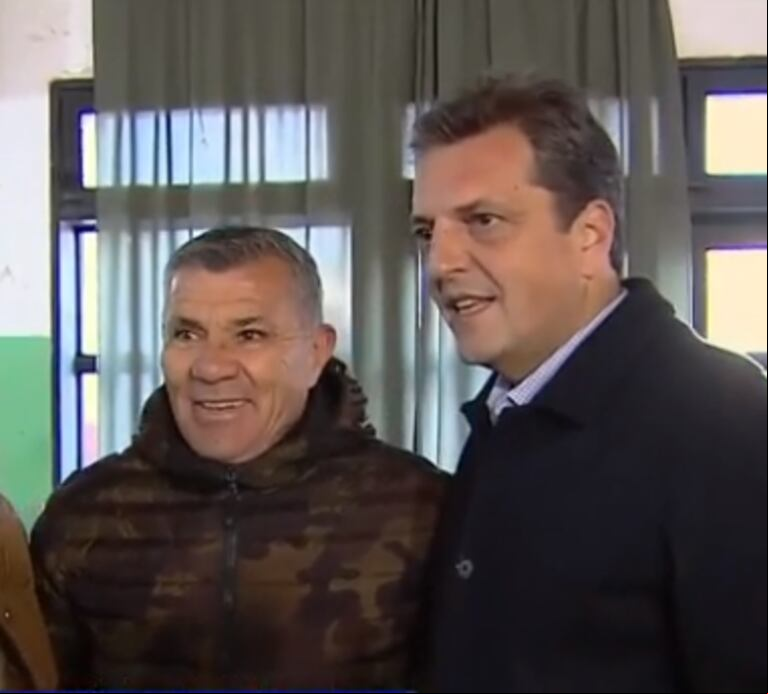 Sergio Massa y Carlos Enrique. (Foto: TN)