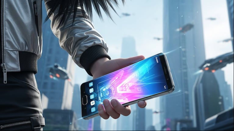 Sin aplicaciones y con inteligencia artificial integrada: así serán los smartphones en el futuro. (Imagen: GeminiAI)