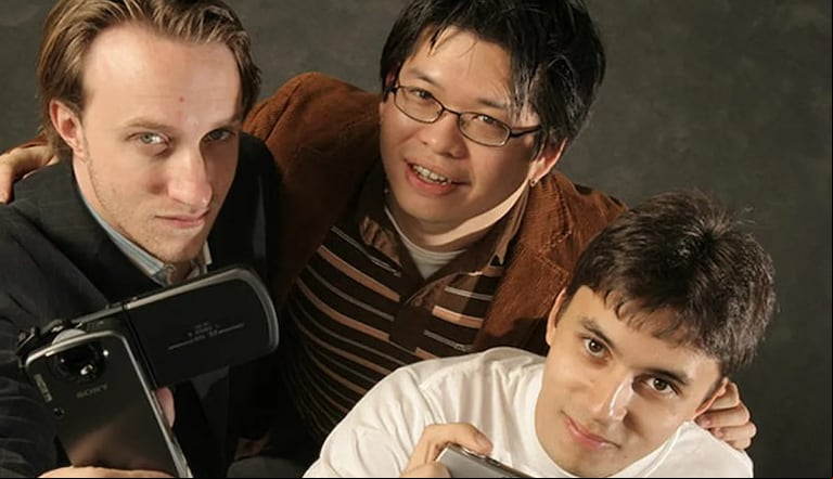 Steve Chen, Chad Hurley y Jawed Karim, los creadores de YouTube.