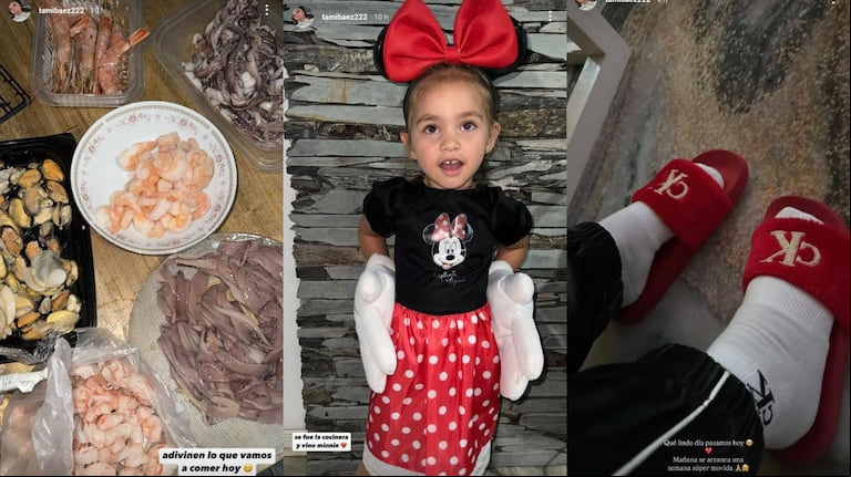 Tamara Báez mostró cómo fue su noche con Jamaica, su hija en común con L-Gante. (Foto: Instagram/tamibaez222)