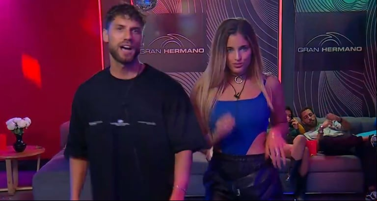 Tato y Martina, en la última fiesta en la casa de "Gran Hermano 2025". (Foto: captura de Telefe)