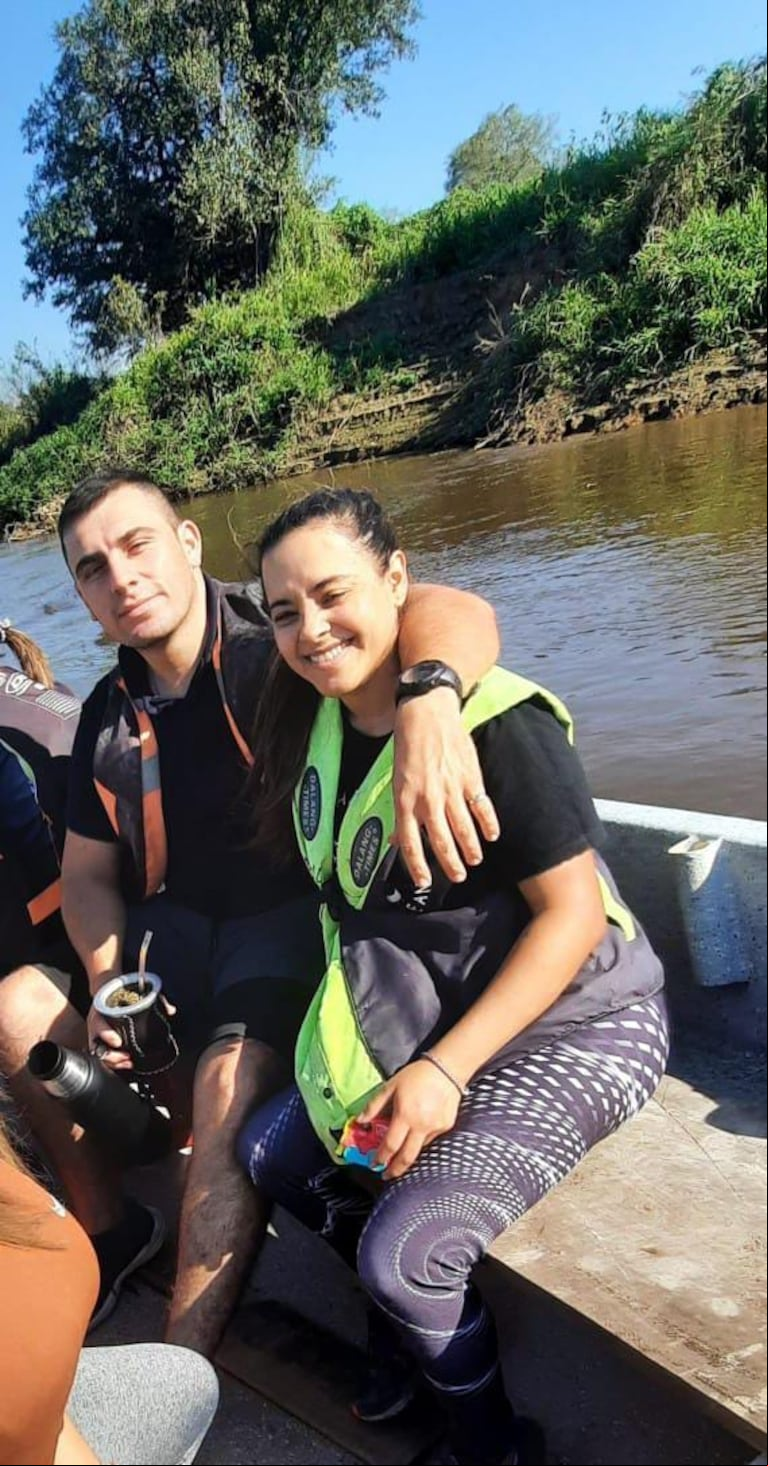 Teresita junto a Galván. La relación duró tres meses. (Foto: TN)