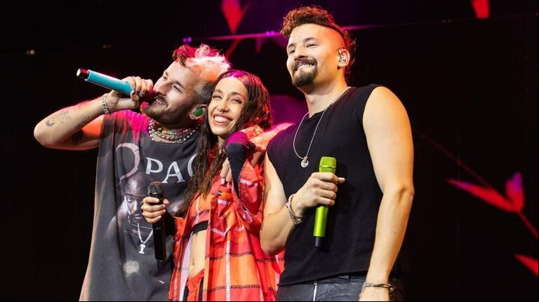 Tomi Raimon acompañó a Mau y Ricky en todos sus conciertos. Una de las invitadas al Gran Rex fue María Becerra. (Foto: Gentileza Tomi Raimon)