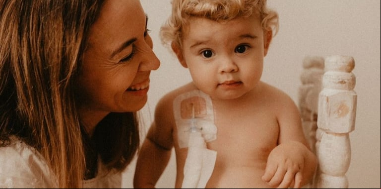 Tomi tiene dos años y espera un donante. Foto: gentileza