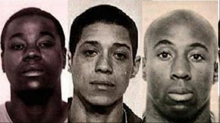 Tres "Zebra Killers": Manuel Moore, Larry Green y Jessie Lee Cooks.