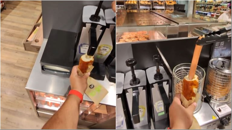 Un argentino mostró una tienda en Suiza donde te podés armar tu propio pancho .(Foto: X/viviendoensuiza)