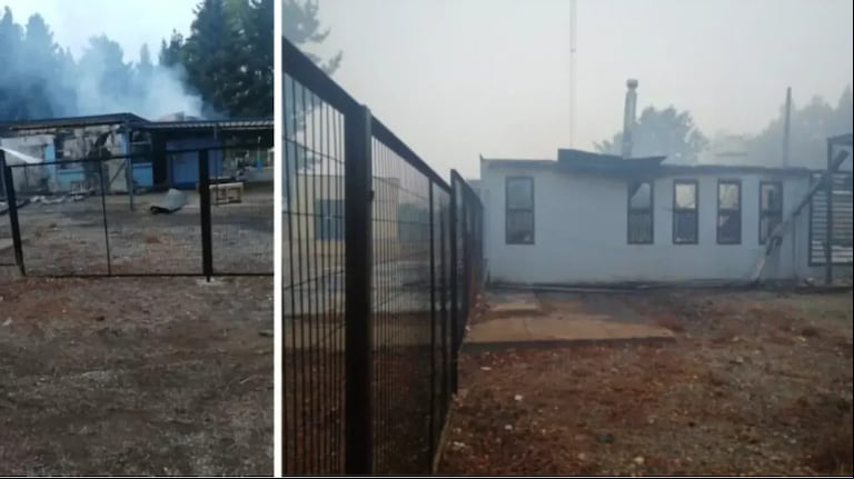 Un ataque incendiario causó serios destrozos en la Escuela Básica Las Cardas en la comuna de Victoria, en la región de La Araucanía (Foto: Bio Bio)