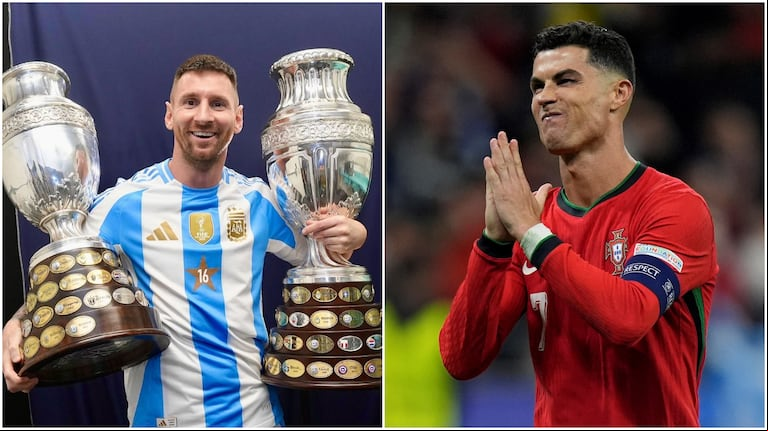 Un exjugador alemán acusó a Cristiano Ronaldo de tener una actitud que sería imposible de ver en Lionel Messi. (Foto: leomessi-IG/AP)