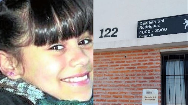 Una calle en Lugano lleva el nombre de Candela Rodríguez, la nena asesinada en 2011. (Foto: gentileza Clarín/ X @atravesadosx).