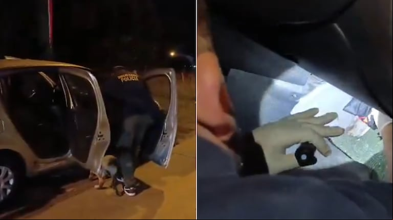Una policía bonaerense y un empleado judicial intentaron entrar pastillas de éxtasis a una fiesta electrónica. (Foto: captura de video).