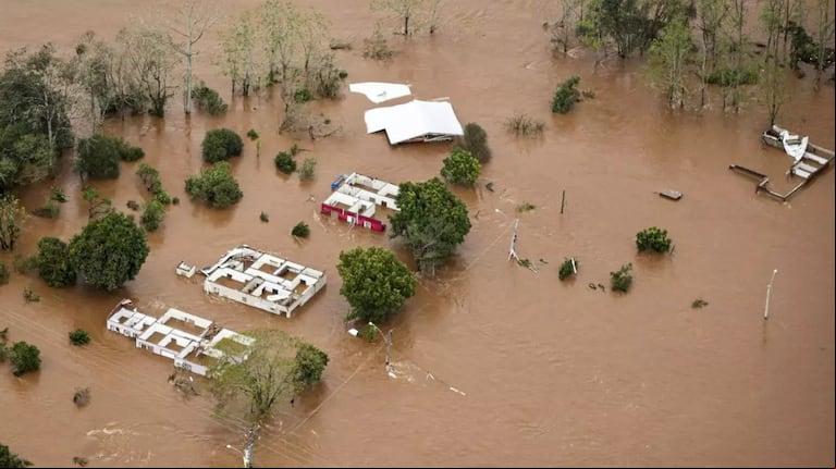 Una tormenta que dejó a Brasil bajo el agua (Foto: AP)