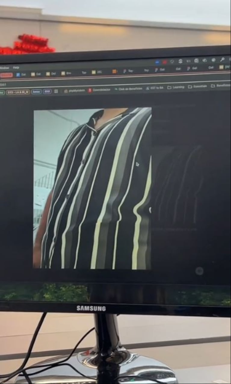 Una vez que subimos la foto, le tenemos que pedir opciones para combinar esa prenda. (Foto: captura video)