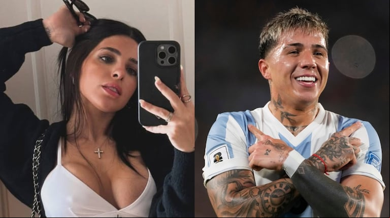 Valentina Cervantes le dedicó un romántico posteo a Enzo Fernández por su partido contra Brasil (Foto: Instagram/valucervantes-AP)