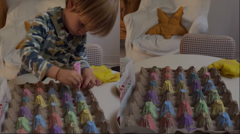 Viggo y su tierno regalo. (Foto: Instagram/zaira.nara)