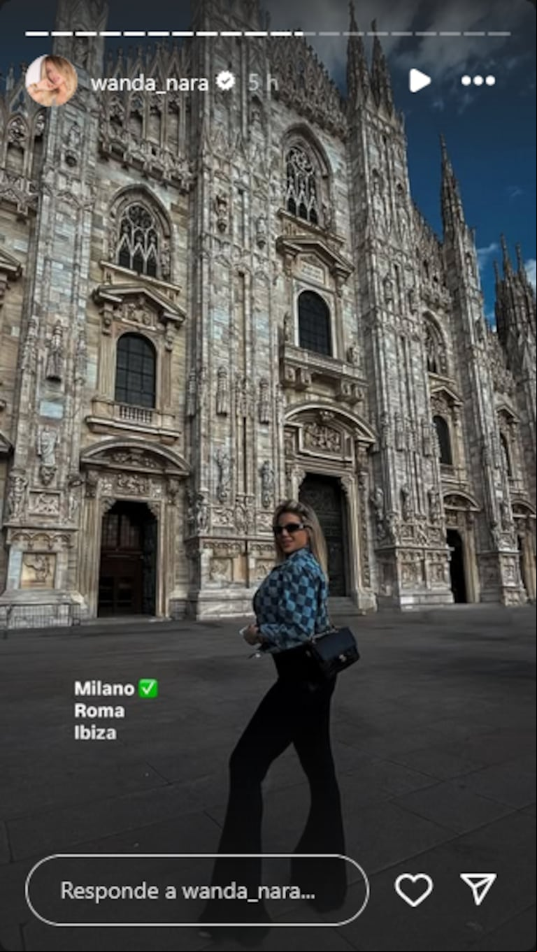 Wanda Nara anunció en sus historias de Instagram, que viajará a Ibiza tras su divorcio, mismo destino previsto para Mauro Icardi y la China Suárez. (Foto: Instagram / wanda:nara)