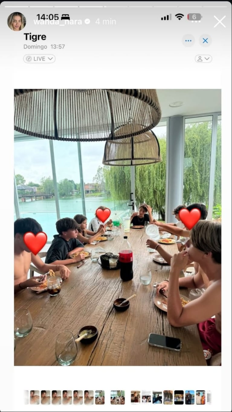 Wanda Nara compartió sus fotos en topless sin querer (Foto: Captura Instagram / wanda_nara)