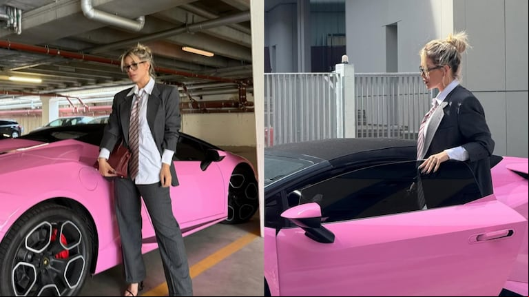 Wanda Nara contó por qué decidió plotear su Lamborghini de color rosa para la audiencia con Mauro Icardi (Foto: Instagram/wanda_nara)