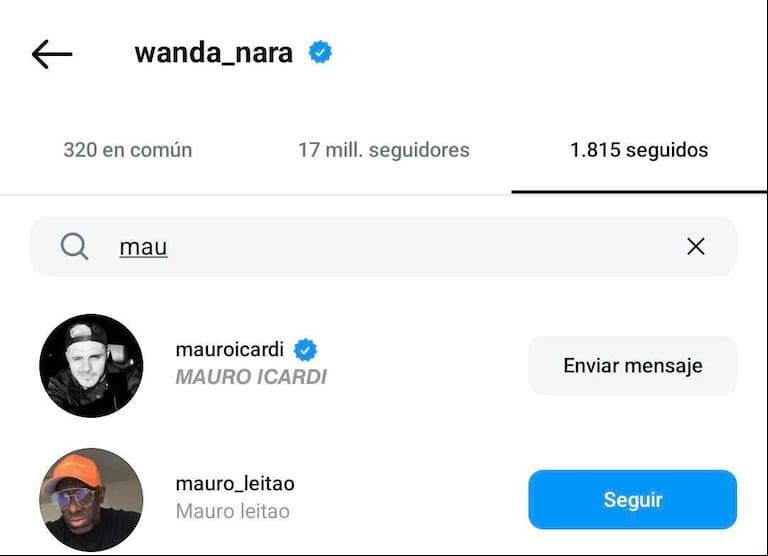 Wanda Nara volvió a seguir a Mauro Icardi, pero él no le devolvió el "follow". (Foto: captura Instagram/wanda_nara)