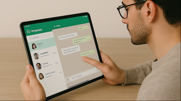 WhatsApp en iPad: un lanzamiento esperado. (Foto: Creada con Microsoft Copilot)