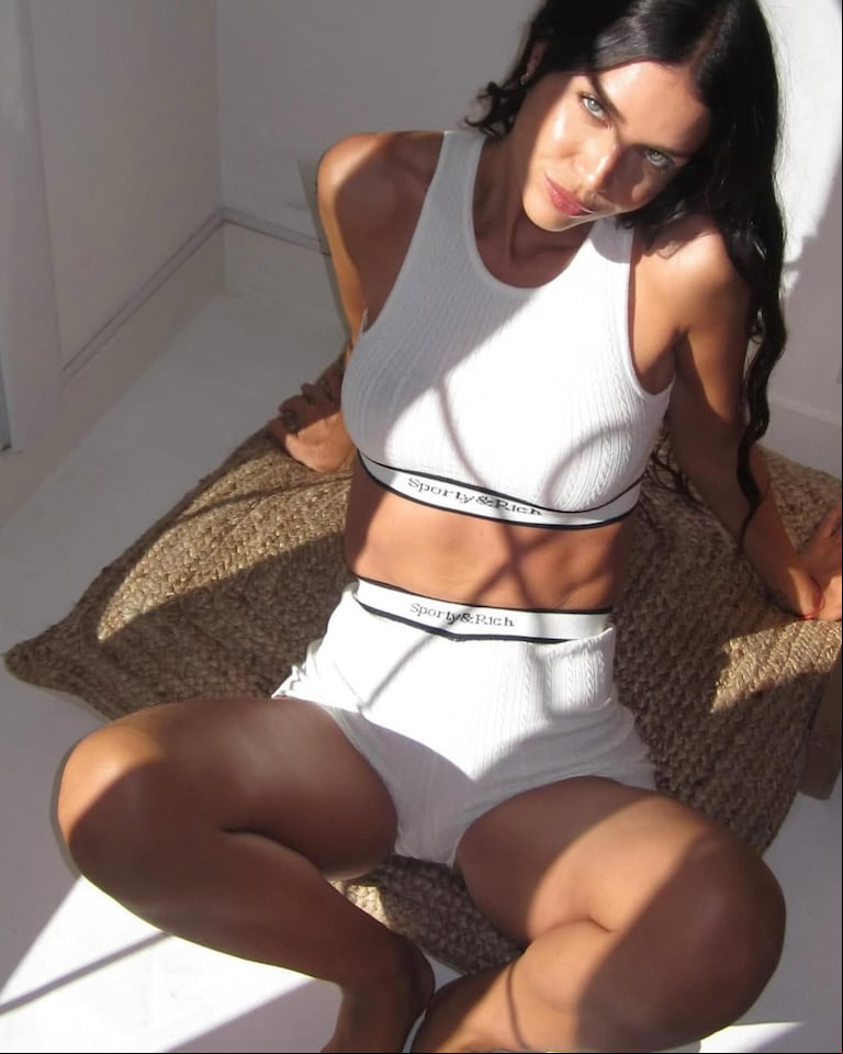 Zaira Nara en ropa interior off white. (Foto: Instagram/@zaira.nara).