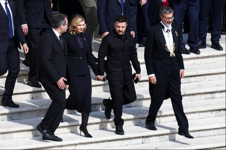 Zelenski en el Vaticano. (Foto: REUTERS/GUGLIELMO MANGIAPANE)